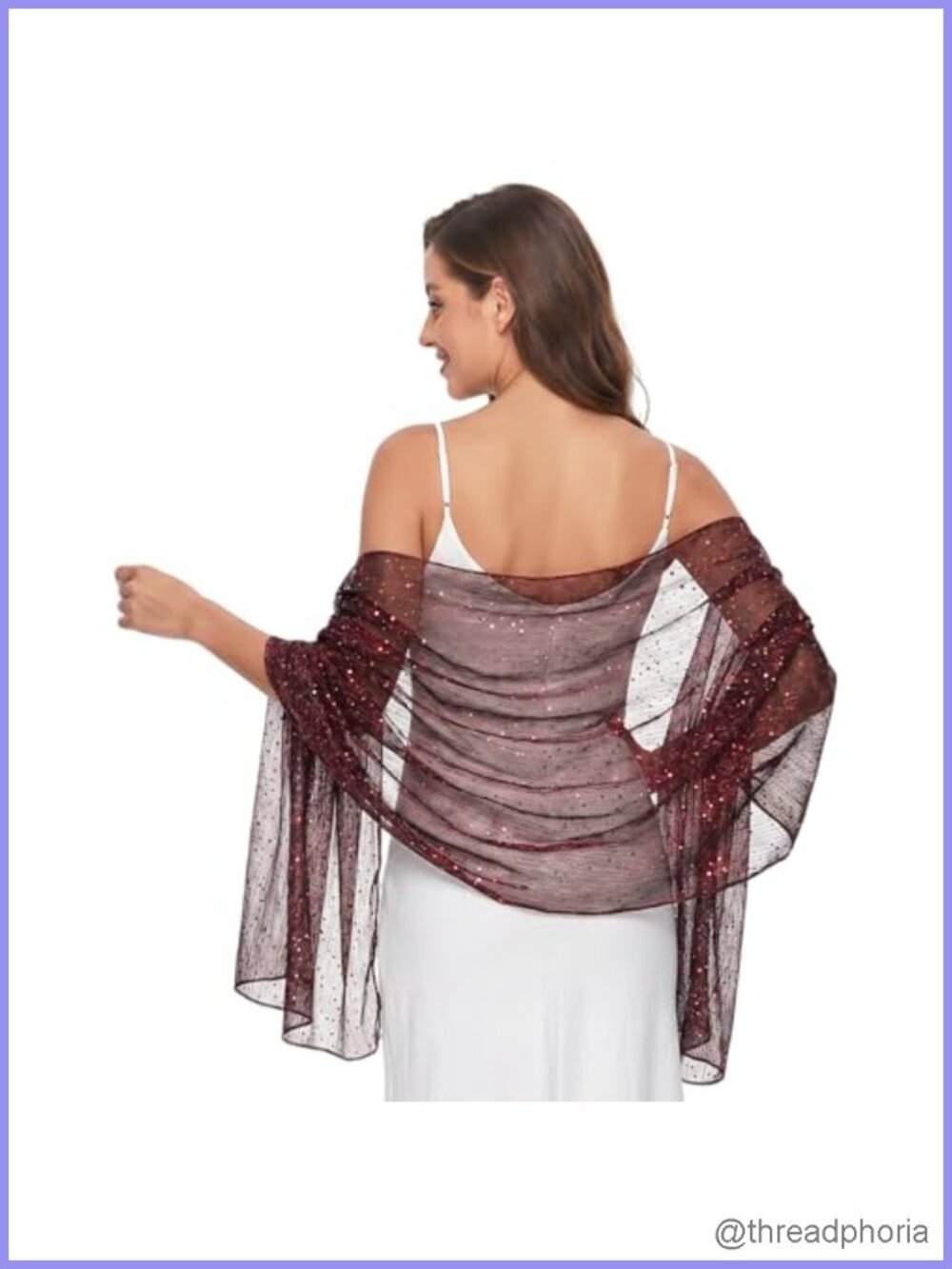 Sequin Scarf for Women Long Sparkly Mesh Shawl & Wrap Evening Dress Accessory